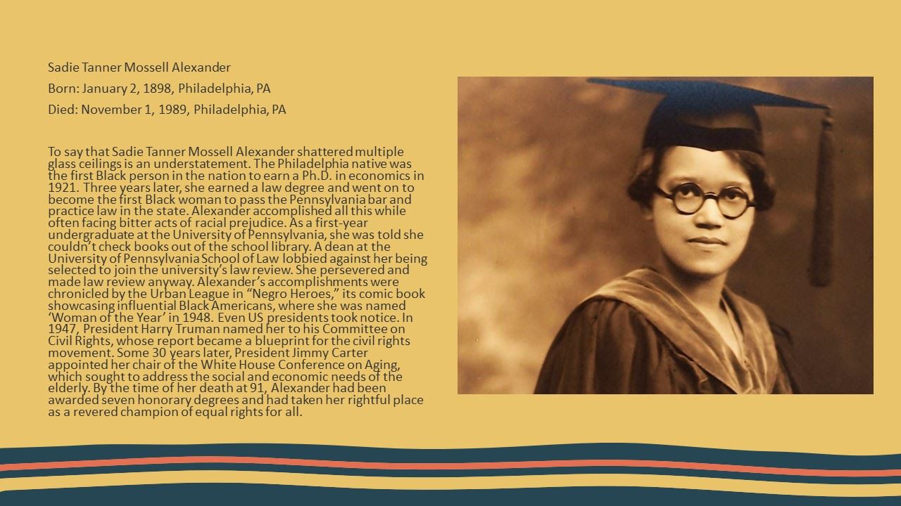 Sadie Tanner Mossell Alexander