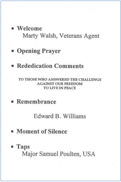 E Chelmsford Honor Roll Program